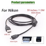 Usb Data Cable UC-E6 2.0 8Pin Camera Cable 1.5M Nikon DSLR Cable For Camera Nikon Sony Kodak Olympus