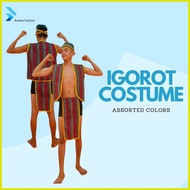 ❈ ◿ ¤ Austee Filipino Igorot Costume Lapu lapu Attire Set Chaleco Vest and Aztic Bahag