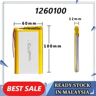 - /10000mAh 3.7V 1260100 Li-Polymer rechargeable battery 1160100 for tablet PC replacement battery.