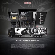 [訂購] 1∶64 車模 化骨龍塗裝 SCANIA拖頭貨櫃車 合金貨車模型