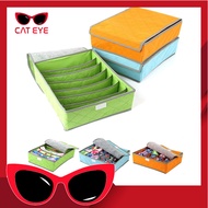 H5325 Socks Storage Box Bamboo Storage Box Organizer for CD & Socks Storage 16 Compartments Multipur