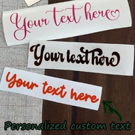 2pcs Customized Text Name Info Stickers, Best Creative Motivational Quote Wall Decal Gift For Loved 