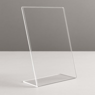 Clear Acrylic Table Sign A6 (4x6 Inches) | QR Code Payment Scan Promotional Signs Shops Cafes