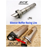 Silencer Muffler Racing Line Universal Tabung DB Killer Akra Ekzos Exhaust Modification MT15 RFS150 
