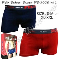 Felix BUHLER Men's Boxer Shorts FB-2008 Contents 2 - L