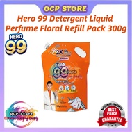 【New】Hero 99 Detergent Liquid Perfume Floral Refill Pack 300g