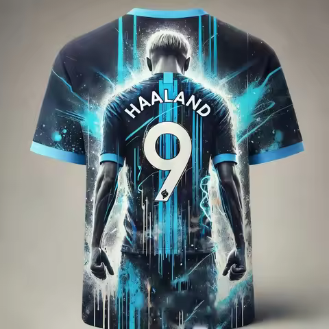 New arrivals Men Summer Football Jersey Tshirt Haaland No. 9 Special Football Jersey Outdoor Sports 