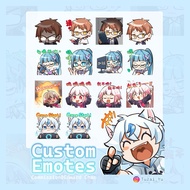 【Re-open Buy5Free1】Custom Emote for Twitch,Youtube,Discord