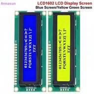 Annasun 1Pcs LCD 1602 Blue Green Screen 16x2 Character LCD Display Module DIY Accessories LCD1602 Mo
