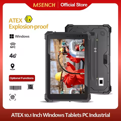 ATEX Rugged 10.1inch Windows 11 OS Tablet with 8G RAM 128G ROM Barcode Scanner GPS 4G - Rugged Windo