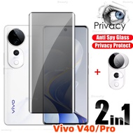 3D Curved Edge Privacy Tempered Glass For Vivo V40 Pro V40Pro V40E V50 V30 Pro V30E VivoV40 5G Anti 