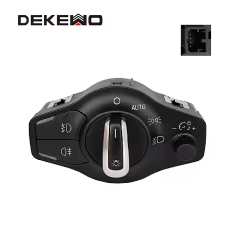 1 Pcs Automatic Chrome Headlight Fog Light Knob Control Switch for Audi A4 B8 S4 A5 Q5 S5 2009-2014 
