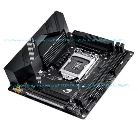 For ASUS ROG STRIX B460-I GAMING Motherboard B460 LGA1200 Mini-ITX DDR4 PCIe3.0 M.2 HDMI For Intel 1