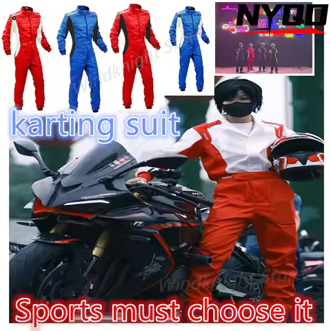 Car off-road vehicle go kart jumpsuit waterproof adult and children's racing suit karting suit mono 