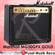 Marshall MG30GFX Gold Guitar Combo Amplifier with Effects 30W , 1x10" Marshall Guitar Amp Gitar Elektrik Gitar Speaker