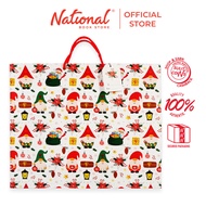Printed Gift Bag Christmas santa large with gift tag 43x12x37cm xMGBL02 - Gift Bags