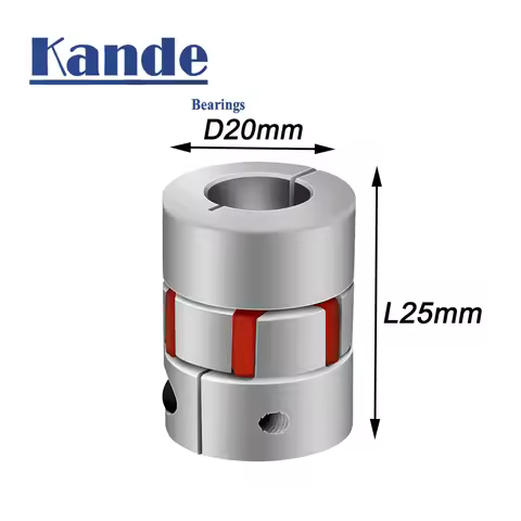 Three-jaw D20L25 spider coupling aluminum alloy star BW coupling motor joint solid rubber pad 5 6 6.