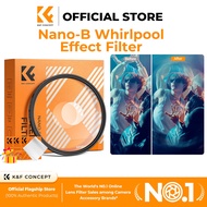 K&F CONCEPT NANO-B Spiral Halo Effect Filter -Swirly Bokeh Suitable for Portrait, Flowers, Night