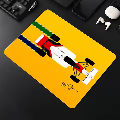 F-f1 12 A-Ayrton S-Senna Mouse Pad Cartoon rubber Small mouse pad desktop computer office keyboard e