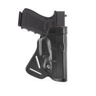 Glock 19 Holster, Small of Back Leather Holster for Glock 19 23 29 32, Ruger SR9 SR22, SW MP9 MP40, 