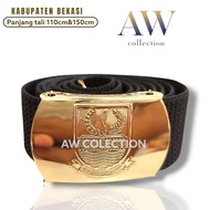 BEKASI Regency Belt BEKASI Belt/ brass buckle coupling with regional logo