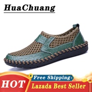 HUACHUANG 2021 [new arrival]Men Water Shoes Casual Mesh Big Size Rubber Water Shoes for Men Outdoor Wading Shoes Men Size 38-48
