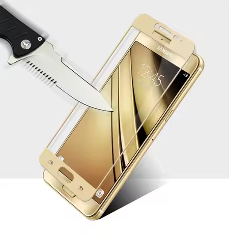 3D Tempered Glass For Samsung Galaxy C5 Full Cover 9H film Explosion-proof Screen Protector For Sams