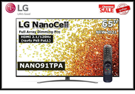 LG 65 นิ้ว 65NANO91TPA Full Array NANO CELL 4K SMART TV ปี 2021 HDMI 2.1/120Hz (มีเมจิกรีโมท) สินค้า Clearance