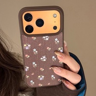 Case iphone 17 Brown Floral Case iphone 17 Case iphone 17 Pro case iphone 17 Promax Casing iphone CS