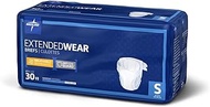 Medline Extended Wear Overnight Adult Briefs with Tabs, Maximum Absorbency Adult Diapers, Small (120 Count)