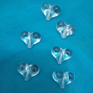 1 pound clear love beads