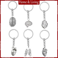 AOTO Human Brain Keychain 3D Organs Pendant for Key Holder Psychologist Body Parts for Key Ring for 