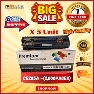 (5 Units) Compatible HP CE285A CE 285A 85A Black Toner Cartridge LaserJet P1102 P1102W M1212NF PRO P