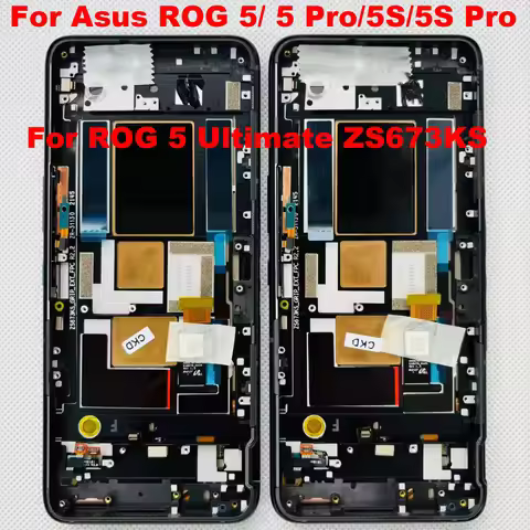 6.78"Original NEW For Asus ROG 5 Phone 5 Pro LCD Display Screen+Touch Panel Digitizer Frame For ROG 