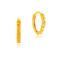 SK Jewellery SK 916 Classic Link Gold Earrings