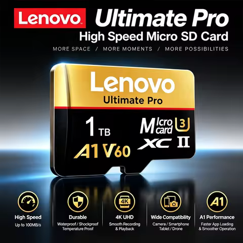 Lenovo Micro SDXC TF Memory Card High Transfer Speed UHS-I C10 U3 64GB 128GB 256GB 512GB 1TB for PC 