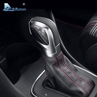 Carbon Car Gear Shift Knob Cover Sticker for VW Volkswagen Golf Polo Accessories