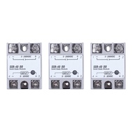 Single Phase Solid State Relay DC-DC SSR-40DD 40A DC3-32V DC5-60V สีขาว + เงิน