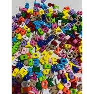 1 Pound Large Letter Beads 3D Alphabet Beads