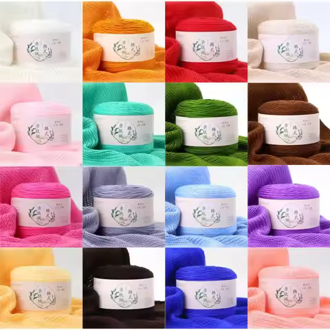 100g/roll Milk Cotton Thread Colorful Baby Milk Cotton Yarn Soft Baby Milk Cotton Crochet Knitwear D