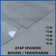ATAP SPANDEK BENING / TRANSPARAN / CLEAR - 1,1 MM