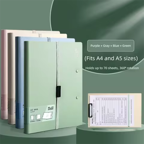 New Portable Foldable Folders Versatile Organize Artifacts File Contract Folders a4 To a5 Folding Bo
