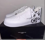 Comme des Garcons x Supreme x AF1空軍低幫 CDG三方聯名 六眼白色