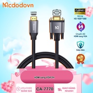 [Genuine] Mcdodo CA-7770 HDMI to VGA Conversion Cable 2m long - Supports Full HD 1080P, Plug and Pla