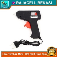 aj lem tembak mini hot melt glue gun 20w alat tembakan lem bakar kecil