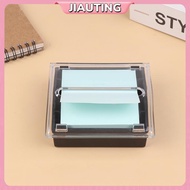 JIAUTING Stiy Note Holder Clear Color Acrylic Notes Dispenser Note Holder Stiy Notes Organizer For D