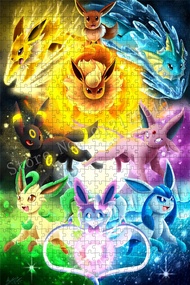 300/500/1000 Pics Japanese Anime Puzzles Pocket Monster Pokemon Cartoon Jigsaw Puzzle For Adults Pik