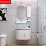 Demisting intelligent mirror PVC bathroom cabinet combination toilet wash stand wash hands wash face wash basin hanging cabinet mirror cabinet