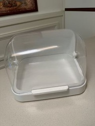 日本製asvel純白色透明麵包箱 日本多用途揭蓋式膠箱 奶瓶收納箱儲存箱 japan asvel transparent white multipurpose storage box bread box milk bottle storage box