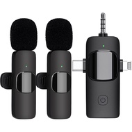 Wireless Microphone K15 K9 ไมโครโฟนไร้สาย ไมค์ไร้สายหนีบเสื้อ ไมโครโฟนไร้สายแบบพกพา รองรับ ios/Type